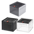 Reptile Climbing Pet Enclosure, Spider and Lizard Breeding Terrarium Box - Black - view 3