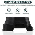 Reptile Hide Cave with Food and Water Basins - Dark Green - view 5