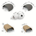 Reptile Hideouts, Plastic Cave Shelters - Eggshell, Set of 2 - view 4