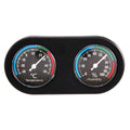 Reptile Tank Thermometer and Hygrometer, Dual Dial Gauge - Black - view 2