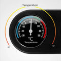 Reptile Tank Thermometer and Hygrometer, Dual Dial Gauge - Black - view 5