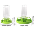 Reptile Water Bowl with Inverted Bottle - Green Round Base, Large (15 cm) - view 4