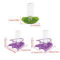 Reptile Water Bowl with Inverted Bottle - Green Round Base, Small (10 cm) - view 5