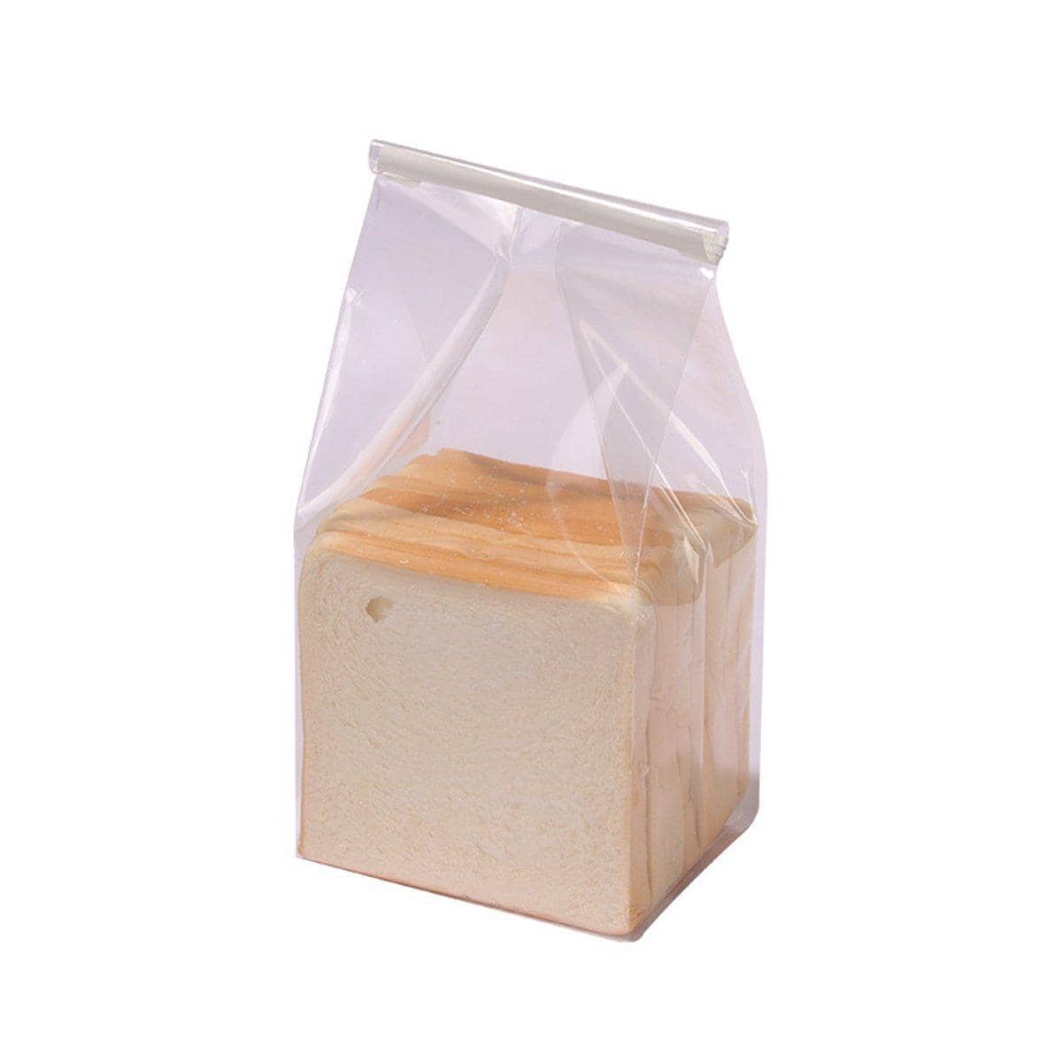 Resealable Clear Bread Toast Bags, Pack of 50 - Small (11.5 x 31.5 x 10.5 cm)