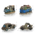 Resin Aquarium Car Wreck Decoration - Old Bus, 12.5 x 7.5 x 8 cm - view 4