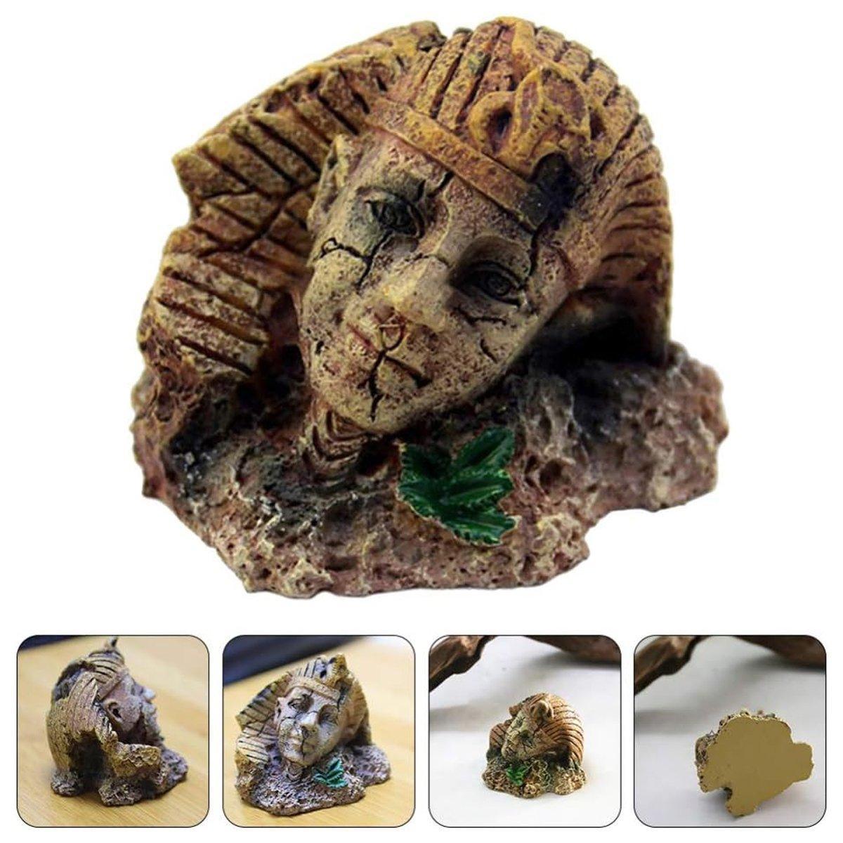 Resin Aquarium Ornament Fish Tank Decoration - Roman Face - view 7