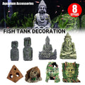 Resin Aquarium Ornament Fish Tank Decoration - Roman Statue on a Column A - view 2