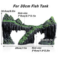 Resin Aquarium Rock Bridge Ornament with Moss Accents - Suits 30 cm Tanks - view 5