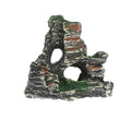 Resin Aquarium Rock Cave Ornament - Twin Cave Peak, 10 x 5 x 9.5 cm