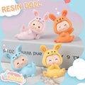 Resin Blue Rabbit Figurine for Car Dashboard, Home and Office - view 2