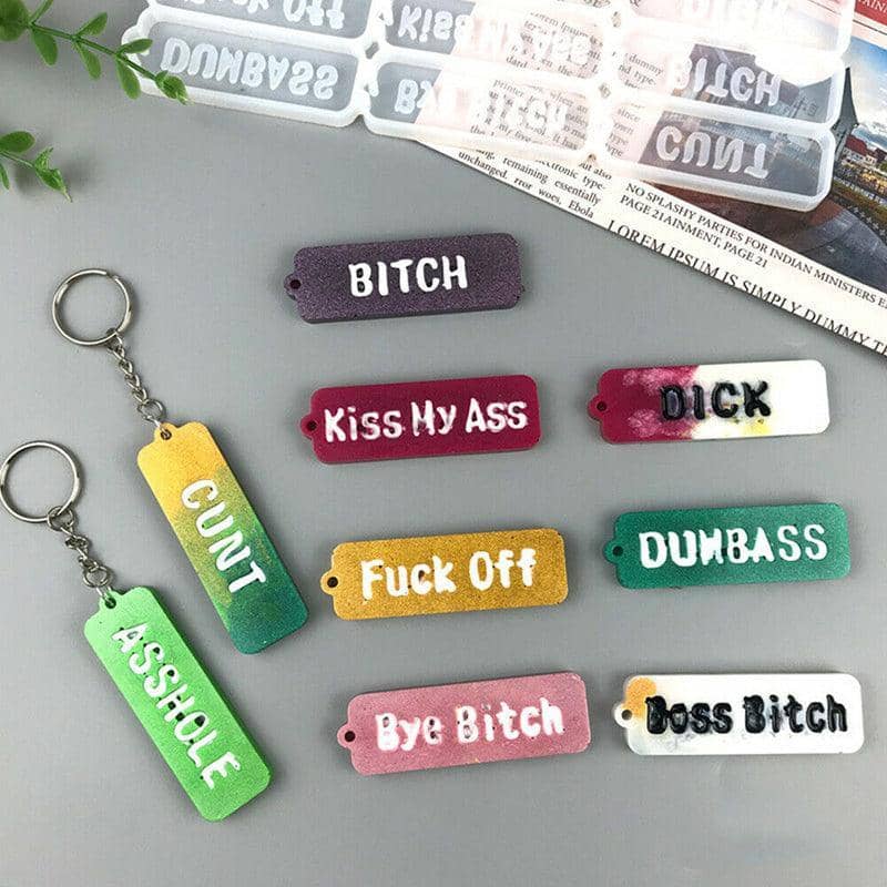 Resin Casting Mould Silicone Letters for Keychains and Jewellery - view 5