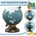 Resin Globe Pen Holder, Earth Map Desk Organiser