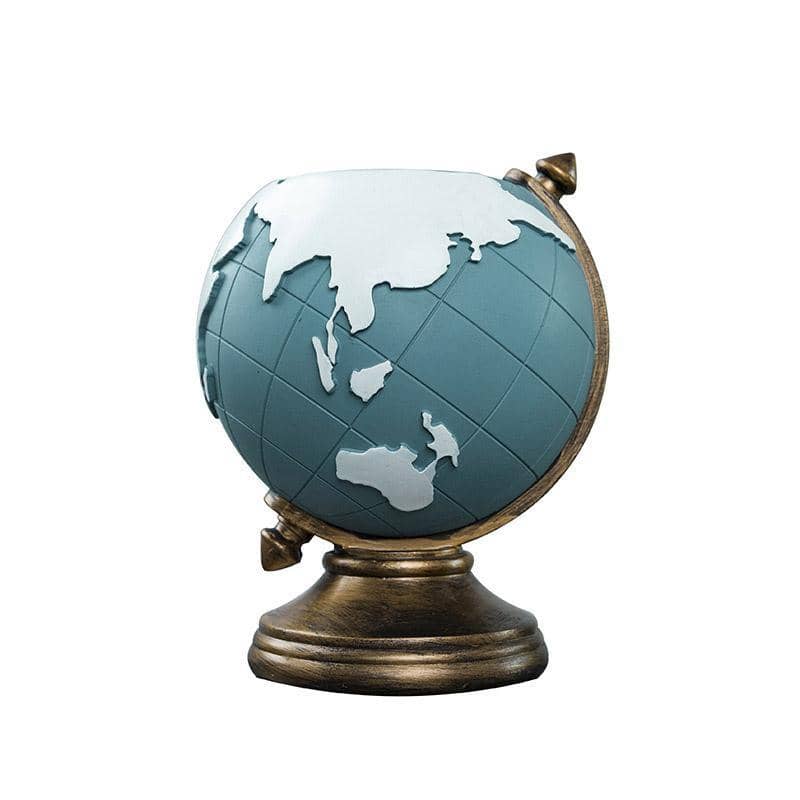 Resin Globe Pen Holder, Earth Map Desk Organiser - view 2