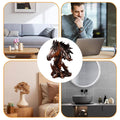 Resin Horse Head Animal Figurine for Home and Office Decor, Brown - view 4