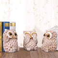 Resin Owl Ornaments Home Decor Figurines Set of 3 for Living Room and Desk - view 4