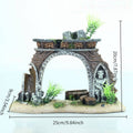 Resin Ruined Archway Aquarium Decoration for Fish and Shrimp - view 3