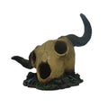 Resin Skull Aquarium Decoration with Hiding Spot for Fish Tanks and Reptile Habitats - view 2