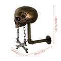 Resin Skull Wall Mount Helmet Holder with Detachable Structure for Gothic Decor - view 3