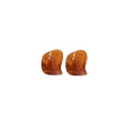 Resin Square Earrings Modern Geometric Design for Women and Girls - Brown