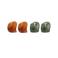 Resin Square Earrings Modern Geometric Design for Women and Girls - Dark Green - view 3