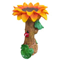 Resin Sunflower Bird Drinker Ornament for Outdoor Gardens - view 2