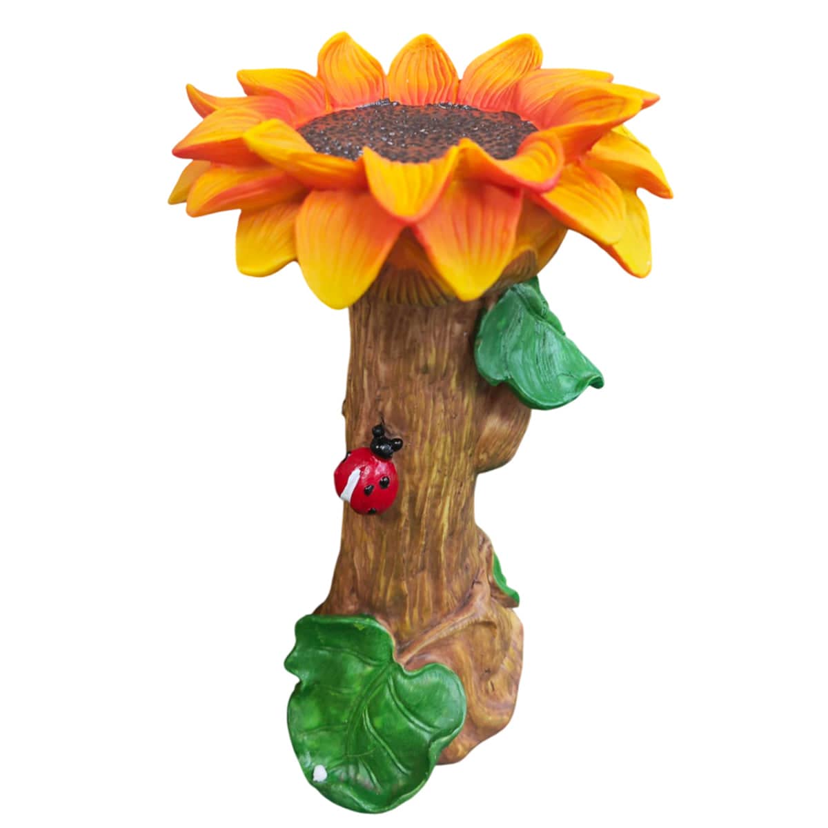 Resin Sunflower Bird Drinker Ornament for Outdoor Gardens - view 2
