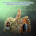 Resin Tree House Cave Aquarium Ornament, Fish Tank Hideout Decoration - view 4