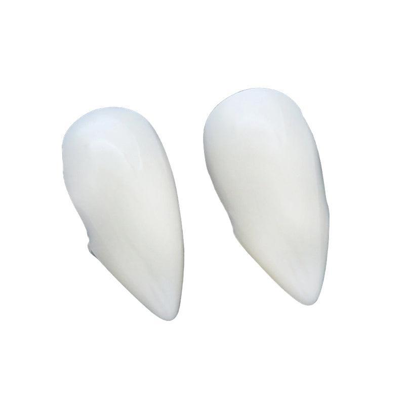 Resin Vampire Teeth Fangs for Halloween Dress up - 17mm, Pack of 2