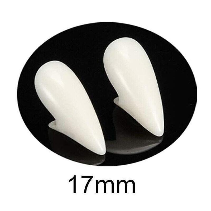 Resin Vampire Teeth Fangs for Halloween Dress up - 17mm, Pack of 2 - view 16