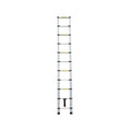 Retractable Aluminium Alloy Ladder with Anti Slip Pedals and Stabiliser Bar - 320 cm