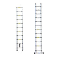 Retractable Aluminium Alloy Ladder with Anti Slip Pedals and Stabiliser Bar - 320 cm - view 3