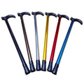 Retractable Aluminium Walking Stick with Adjustable Height - Blue - view 3