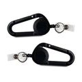 Retractable Badge Holder Reel, Pack of 2, 9 x 4.2cm - Black - view 2