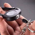 Retractable Badge Holder Reel, Pack of 2, 9 x 4.2cm - Black - view 3
