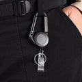 Retractable Badge Holder Reel, Pack of 2, 9 x 4.2cm - Black - view 4