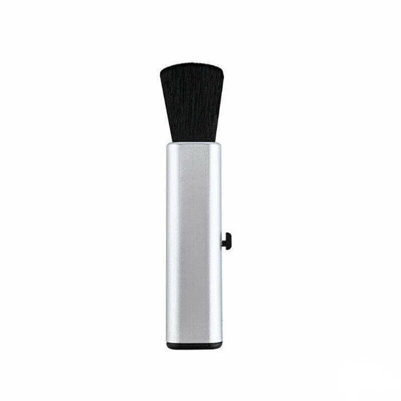 Retractable Car Air Vent Cleaning Brush, Aluminium Handle - Silver
