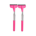 Retractable Car Mirror Wiper, Pack of 2 - Pink