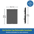 Retractable Car Window Sun Shade for Rear Windows - 40 x 125 cm - view 4