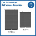 Retractable Car Window Sun Shade for Rear Windows - 40 x 125 cm - view 5