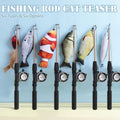 Retractable Cat Fishing Rod Toy - Salmon, Silver Grey - view 2