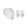 Retractable Clothesline with No Drill Installation and Space Saving Design - White