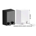Retractable Clothesline with Steel Wire, 4.2 m - Black - view 4