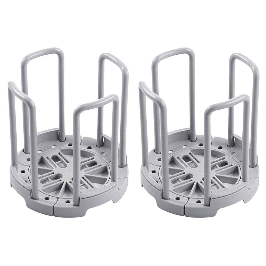 Retractable Dish Drying Rack and Cup Holder, Pack of 2 - Grey