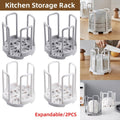 Retractable Dish Drying Rack and Cup Holder, Pack of 2 - Grey - view 2