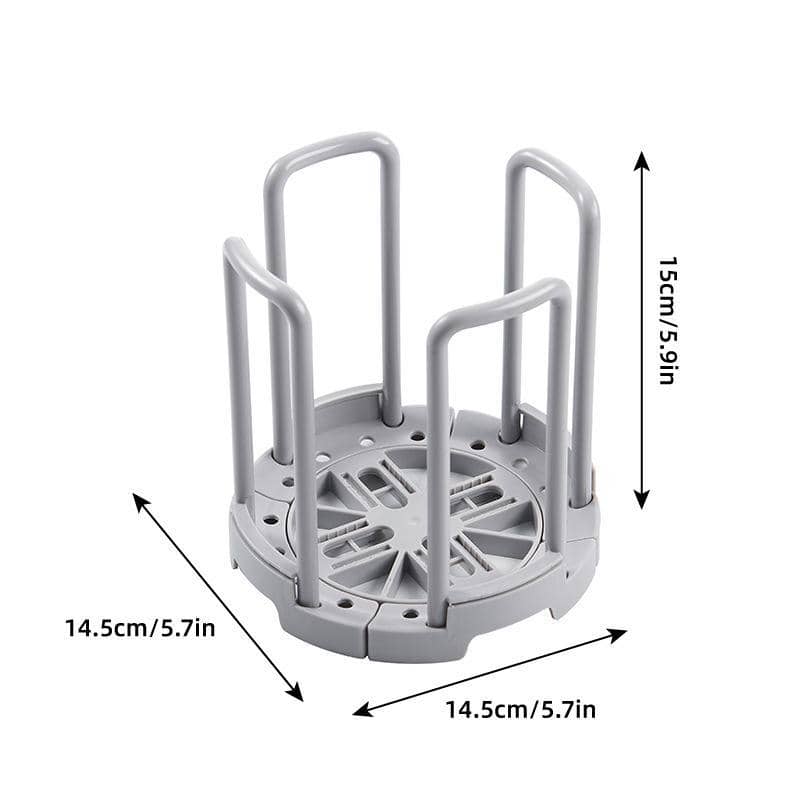 Retractable Dish Drying Rack and Cup Holder, Pack of 2 - Grey - view 4