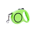 Retractable Dog Lead, 5 m, Reflective Tape, up to 15 kg - Green