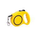 Retractable Dog Lead, 5 m, Reflective Tape, up to 15 kg - Yellow