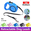 Retractable Dog Lead, 5 m, Reflective Tape, up to 15 kg - Yellow - view 2
