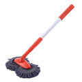 Retractable Double Head Car Cleaning Tool Chenille Wash Mop Rotating Soft Brush - view 2