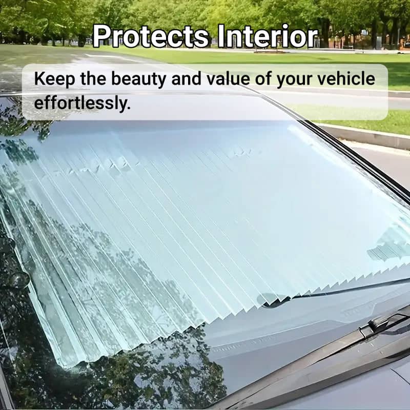 Retractable Folding Car Sunshade Blackout Window Curtain with Suction Cups - view 5